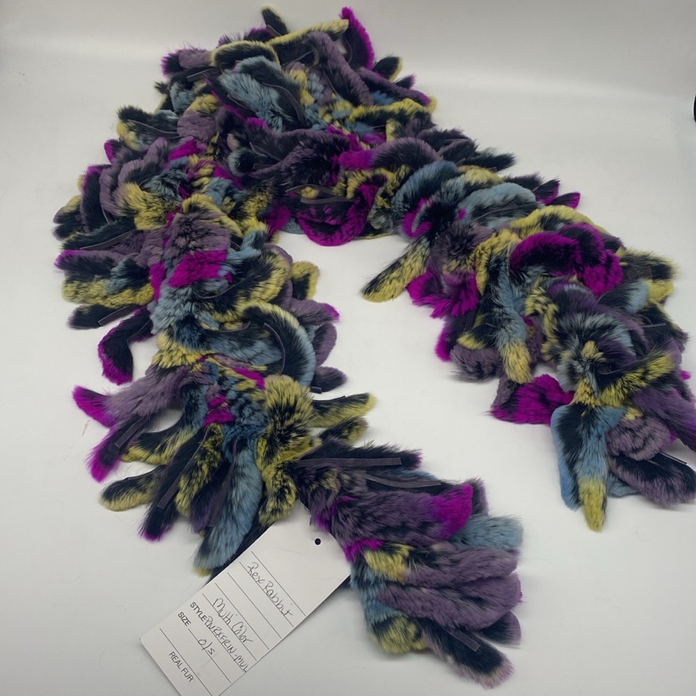 Rex Rabbit Fur Shawl/Scarf